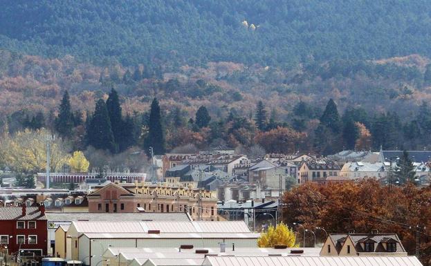 Vista del municipio del Real Sitio de San Ildefonso.