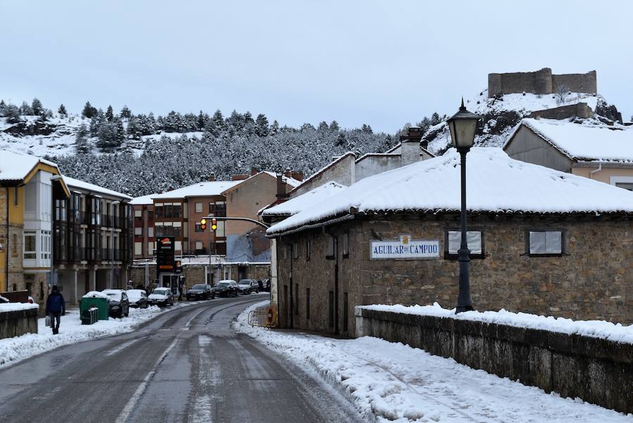 Nieve en Aguilar de Campoo