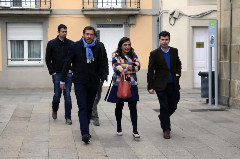 Visita de Óscar Puente a Sarria (Lugo)