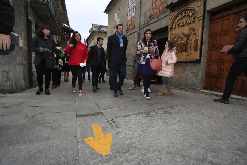 Visita de Óscar Puente a Sarria (Lugo)