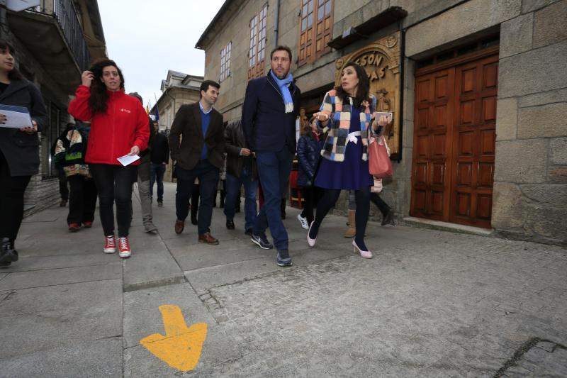 Visita de Óscar Puente a Sarria (Lugo)