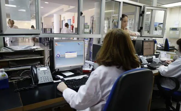 Fallo informático detectado en otra ocasión en el centro de Salud Miguel Armijo en Salamanca. 