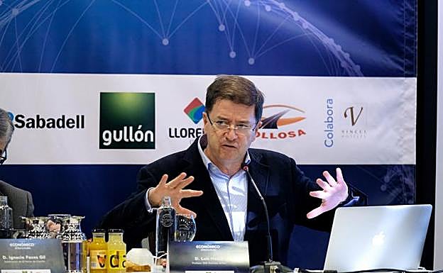 Luis Huete, en un momento de su intervención.