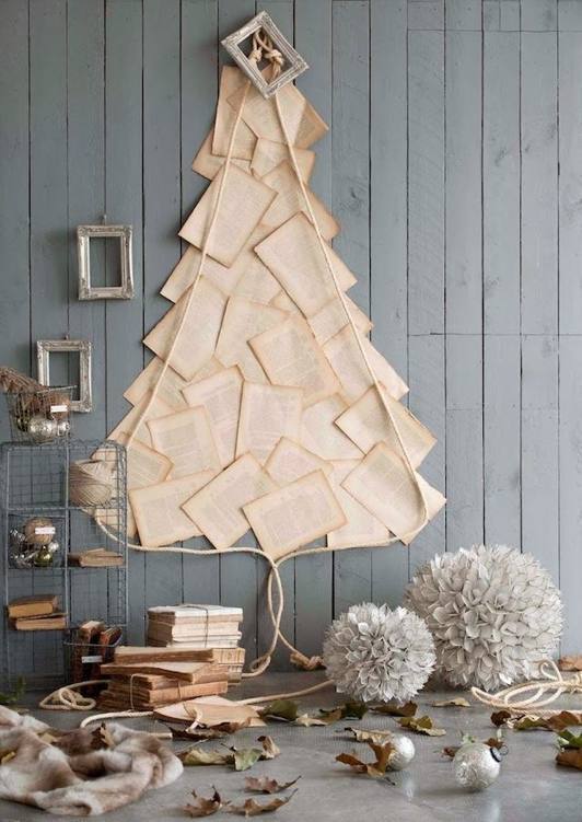 30 originales ideas para crear tu propio árbol de Navidad