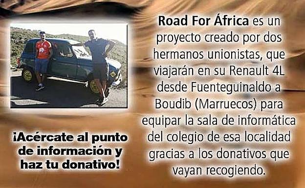 Cartel anunciador de la acción solidaria de los seguidores de Unionistas de Salamanca. 