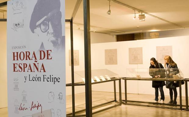 Imagen de la exposición 'Hora de España y León Felipe' realizada en 2012 en Zamora. 