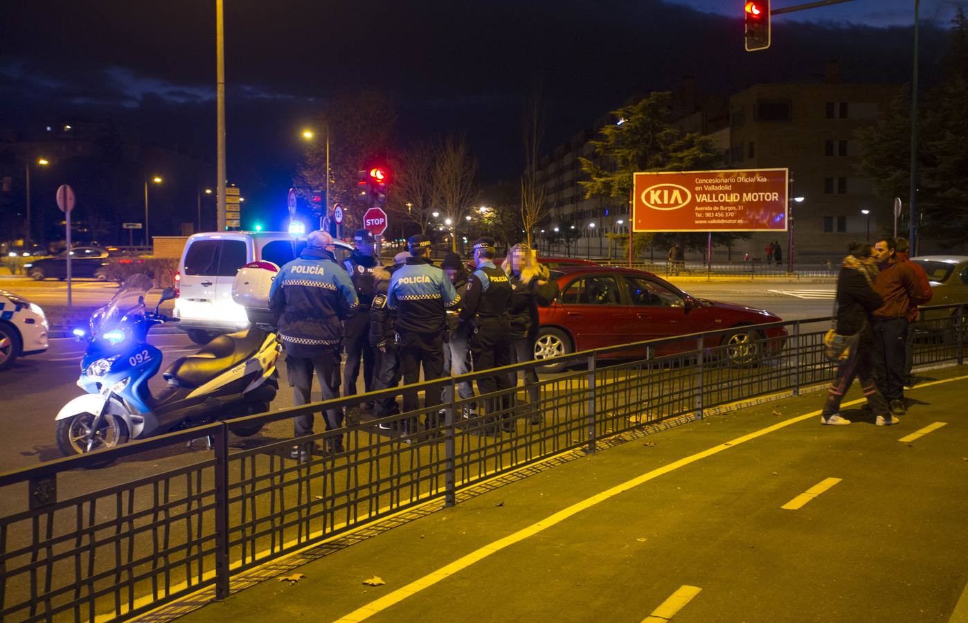 La conductora de uno de los tres vehículos implicados perdió el control de su coche