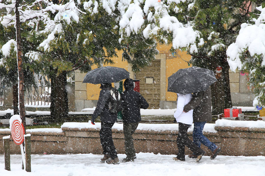 Nieve en la La Granja