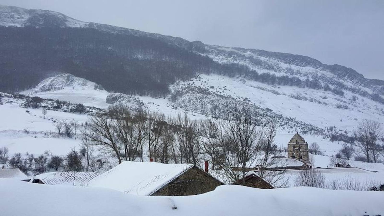 La intensa nevada que ha caído sobre Santa María de Redondo ha dejado estas hermosas imágenes.