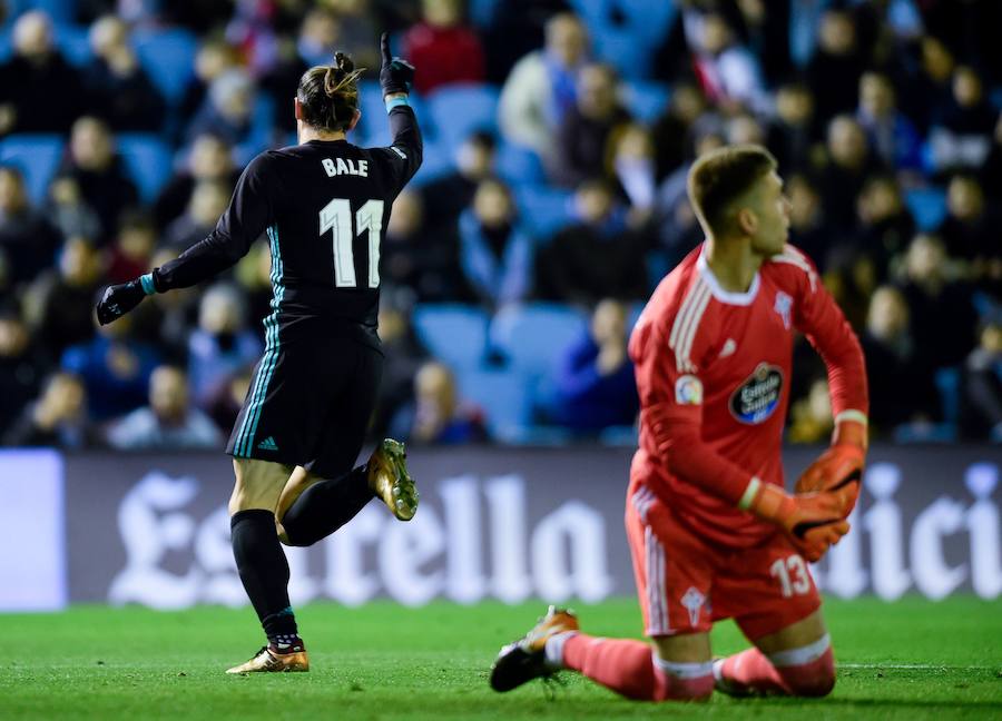 El Real Madrid empató ante el Celta en Balaídos, 2-2, en la jornada 18 de Liga. El cuadro vigués se adelantó con Wass y Bale remontó para los blancos. Sin embargo, Maxi Gómez marcó la igualada en los instantes finales.