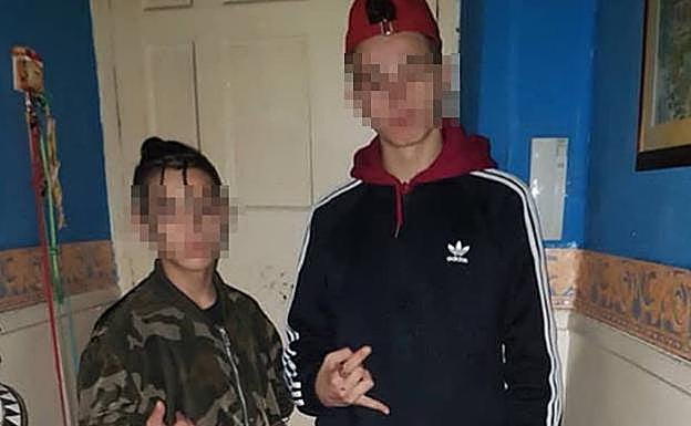 Los dos menores acusados del homicidio.