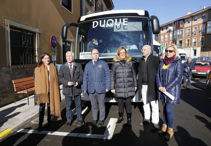 Ruta de autocar entre Guardo, Cervera y Aguilar