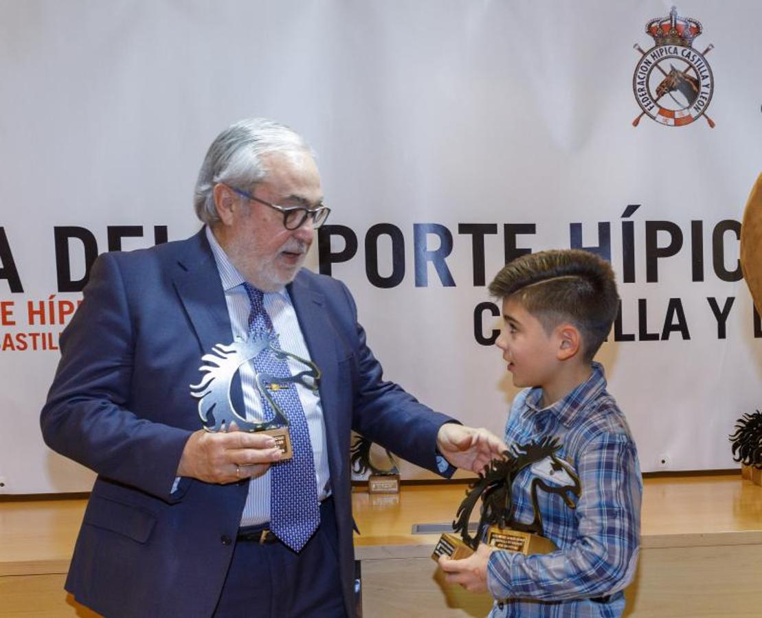 Entrega de premios en la gala del deporte hípico de Castilla y León.