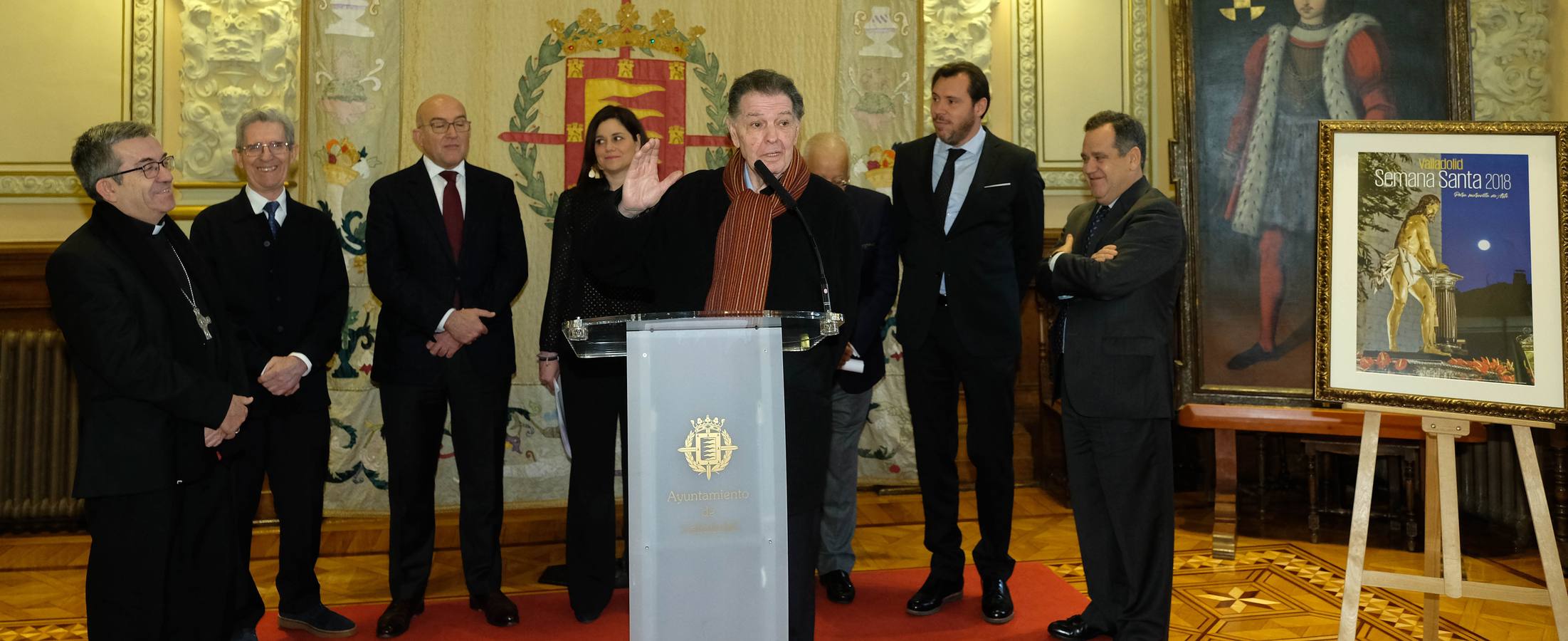 Se trata de una imagen del fotógrafo aficionado Carlos Jesús Platero Rodríguez, que capta en primer plano la talla del Señor Atado a la Columna, de Gregorio Fernández | El periodista, poeta y escritor Ángel María de Pablos se encargará de pronunciar el pregón