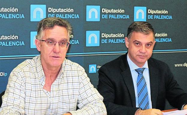 Gonzalo Pérez y Enrique Hermoso, durante la presentación.