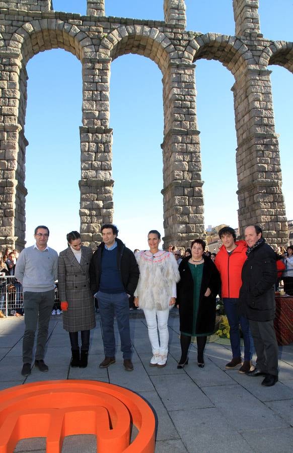 El rodaje se lleva a cabo hoy en la terraza de Santa Columba, junto al Acueducto, con extremado secretismo para no desvelar la identidad de los concursantes elegidos