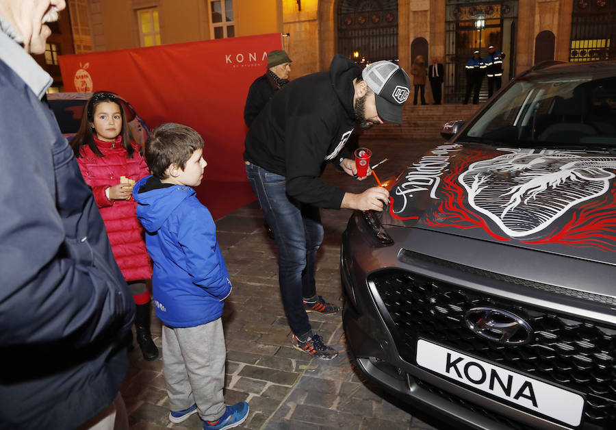 Hyundai exhibe el modelo Kona en la Plaza Mayor