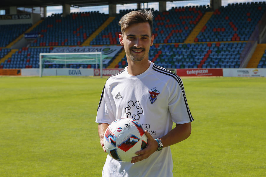 Valentín Prieto, en su presentación con el Salmantino. 