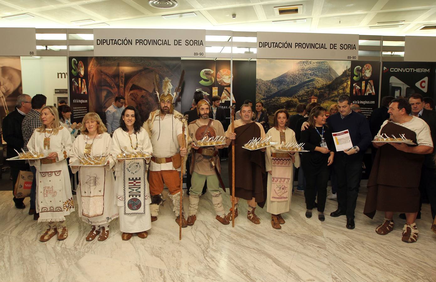 Presentación de la cocina Celtiberica, en el expositor de Soria.