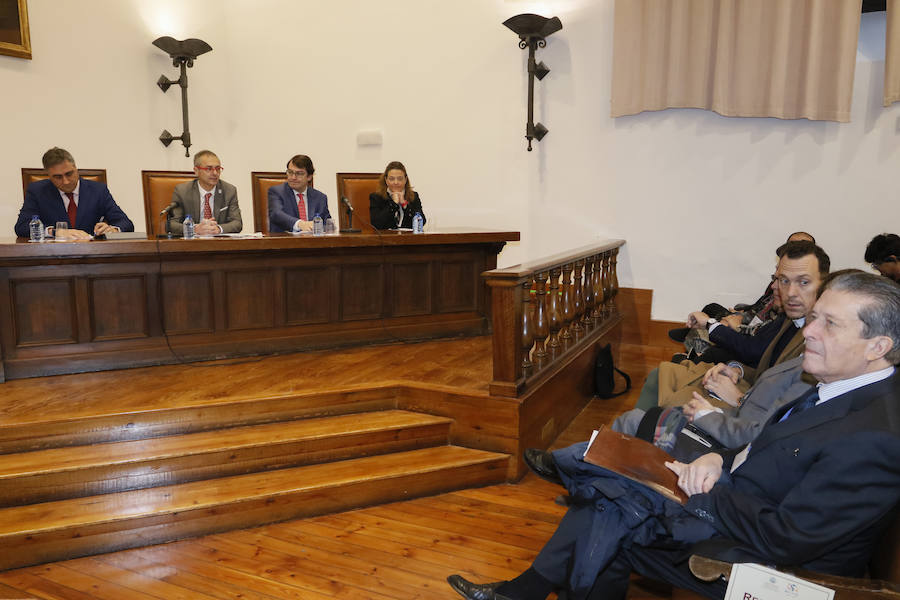 El exdirector de la Unesco, Federico Mayor Zaragoza, ha participado esta mañana en la sesión inaugural del seminario del Grupo Español de Ciudades Patrimonio de la Humanidad