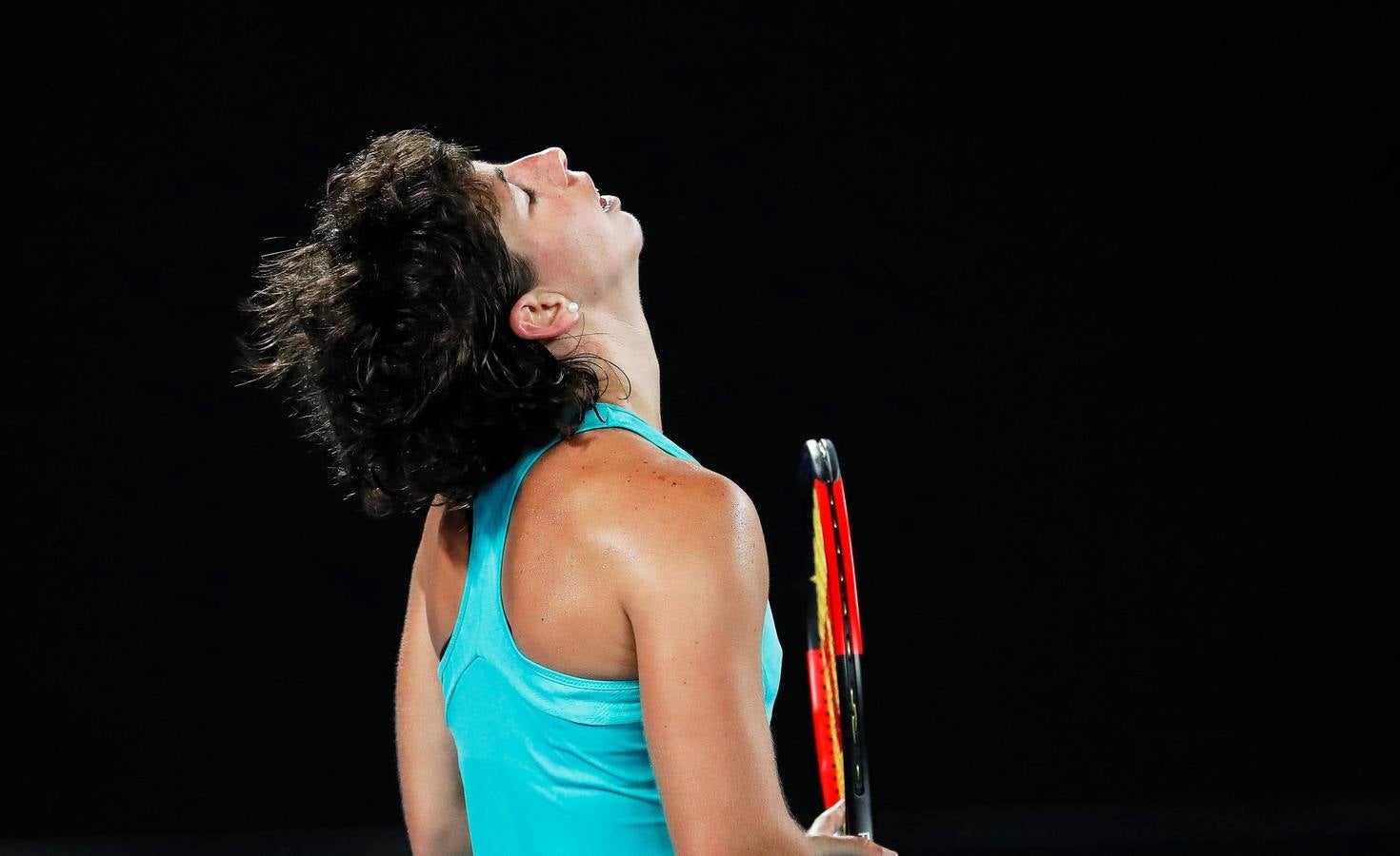 Carla SUárez cayó derrotada ante Caroline Wozniacki (6-0, 6-7 y 6-2) en los cuartos de final del Abierto de Australia. 