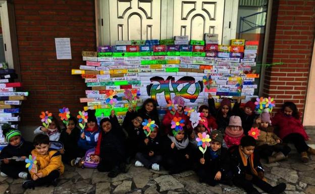 Día de la Paz, el pasado año, en el Colegio Virgen Niña.