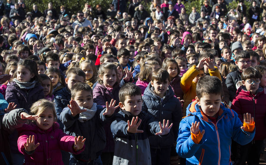 Celebración en Valladolid del Día de la Paz.