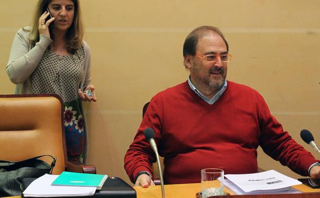 Cosme Aranguren, durante un pleno del Ayuntamiento de Segovia.