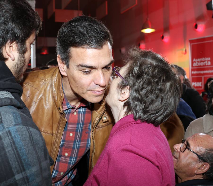 Pedro Sánchez, en la asamblea abierta celebrada en Valladolid