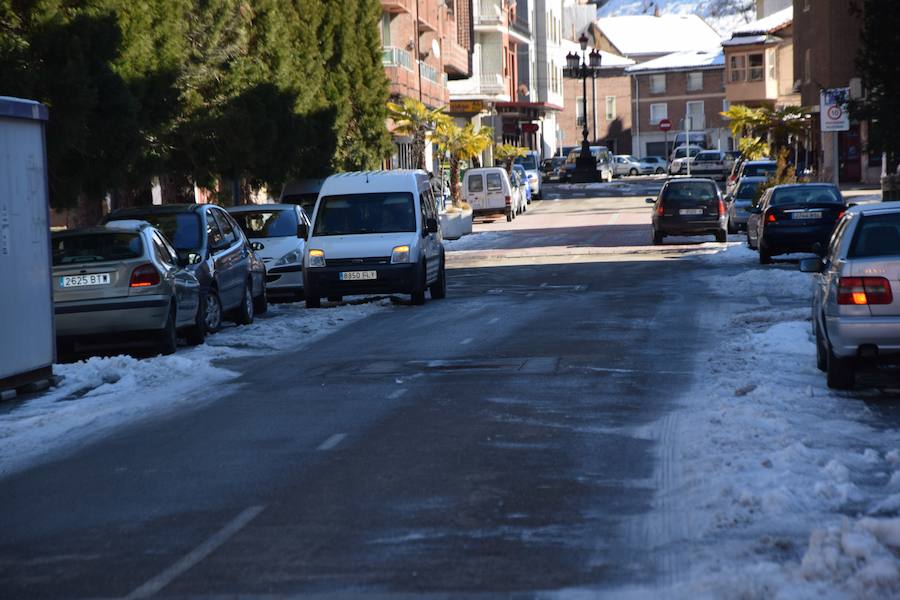 La nieve da una tregua en Guardo