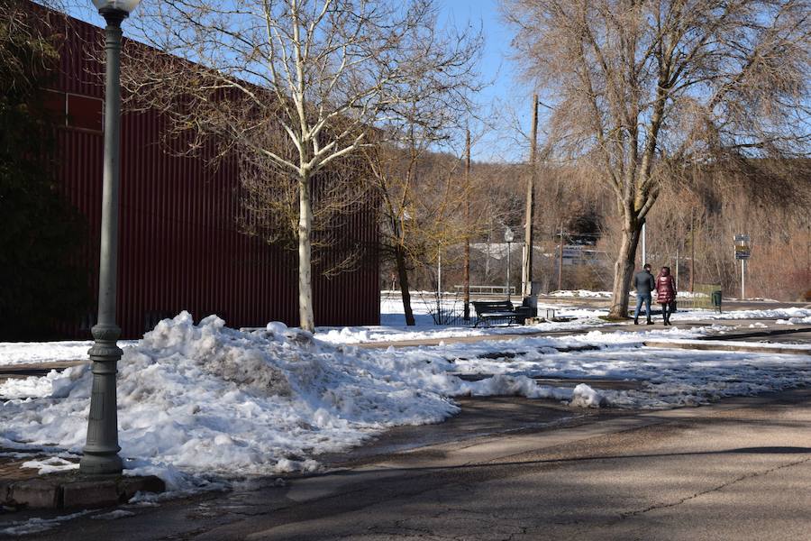 La nieve da una tregua en Guardo