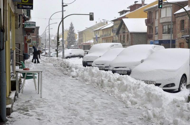 Nieve en la provincia de Segovia