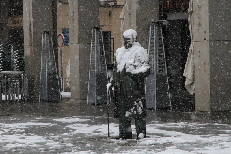 Nieve en la provincia de Segovia