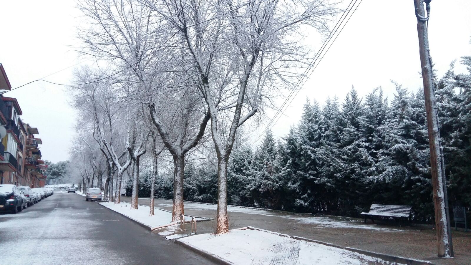 Nieve en Medina del Campo