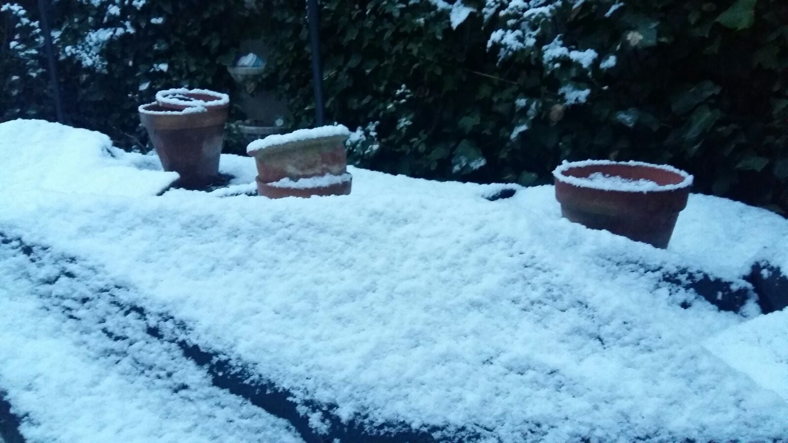 Nieve en Medina del Campo