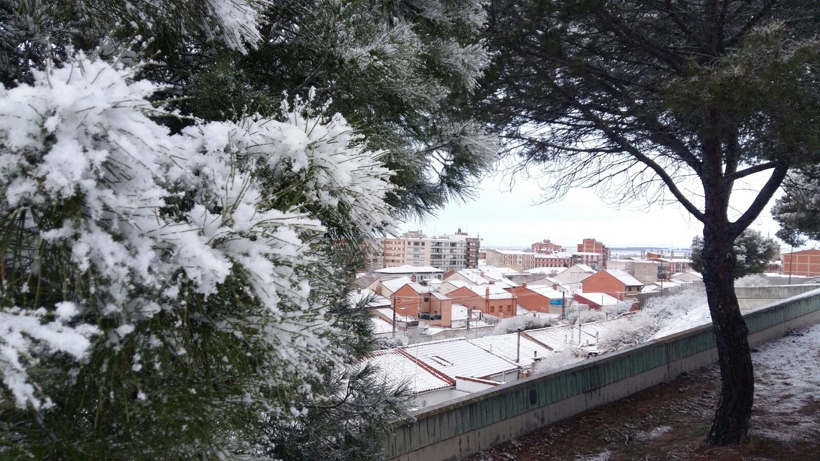 Nieve en Medina del Campo