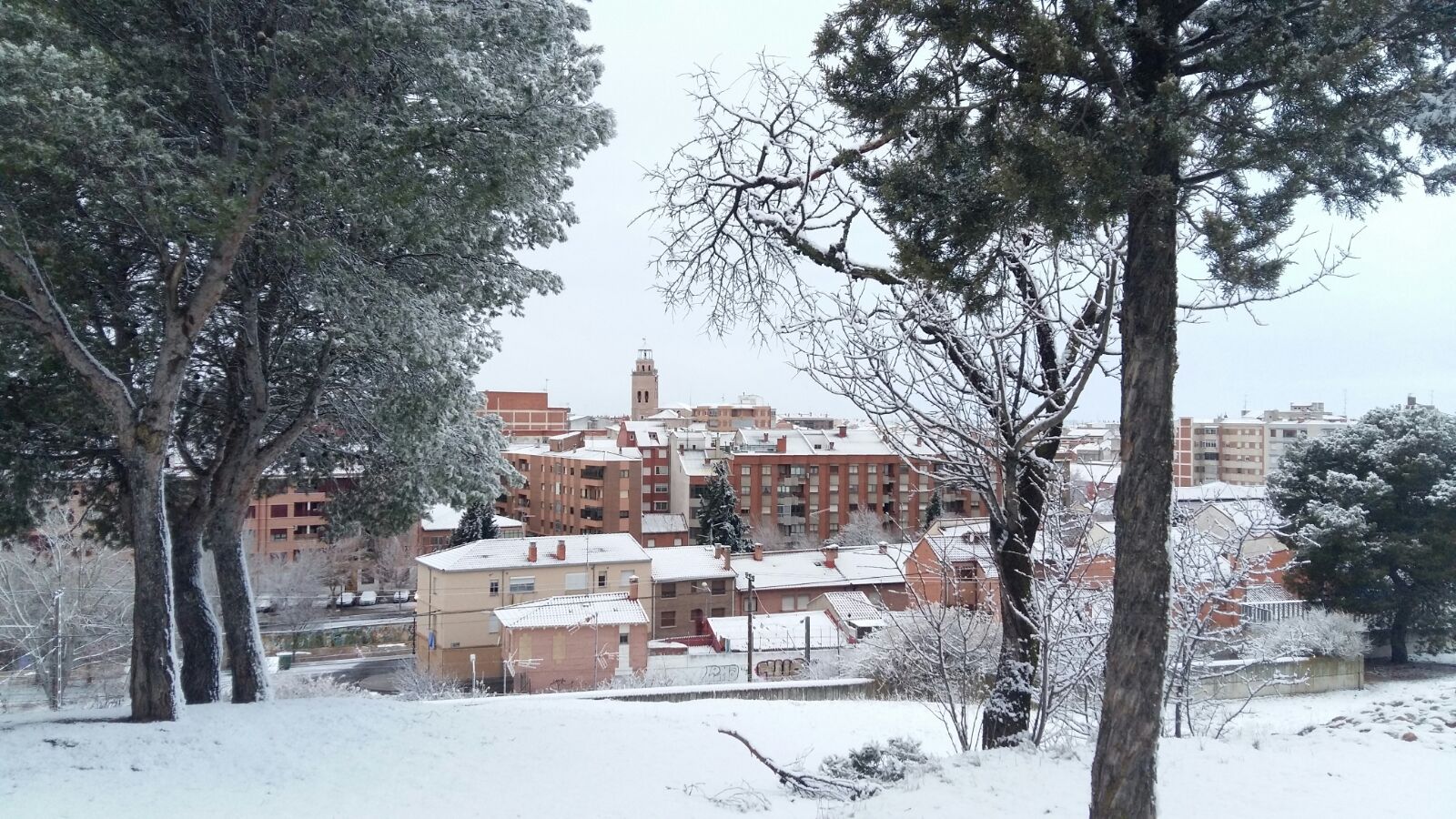 Nieve en Medina del Campo