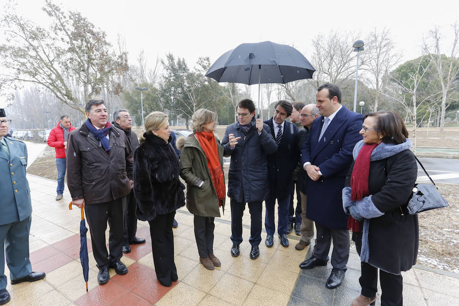 La ministra de Agricultura y Pesca, Alimentación y Medio Ambiente, Isabel García Tejerina, visitó esta mañana el parque fluvial de la Aldehuela, en Salamanca, y la Isla del Soto. 