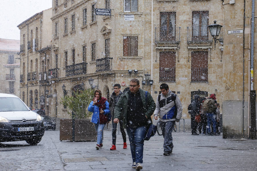 La nieve llega a Salamanca
