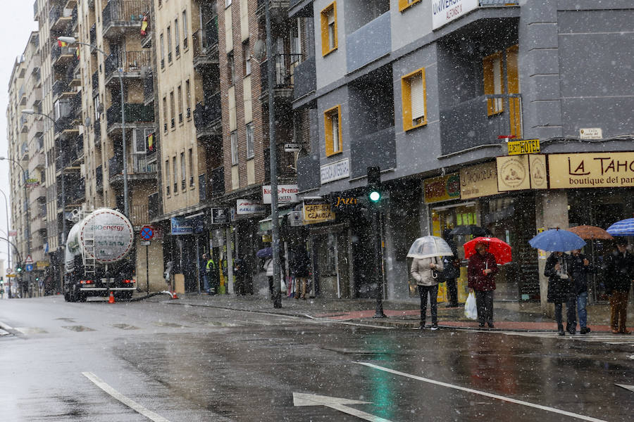La nieve llega a Salamanca