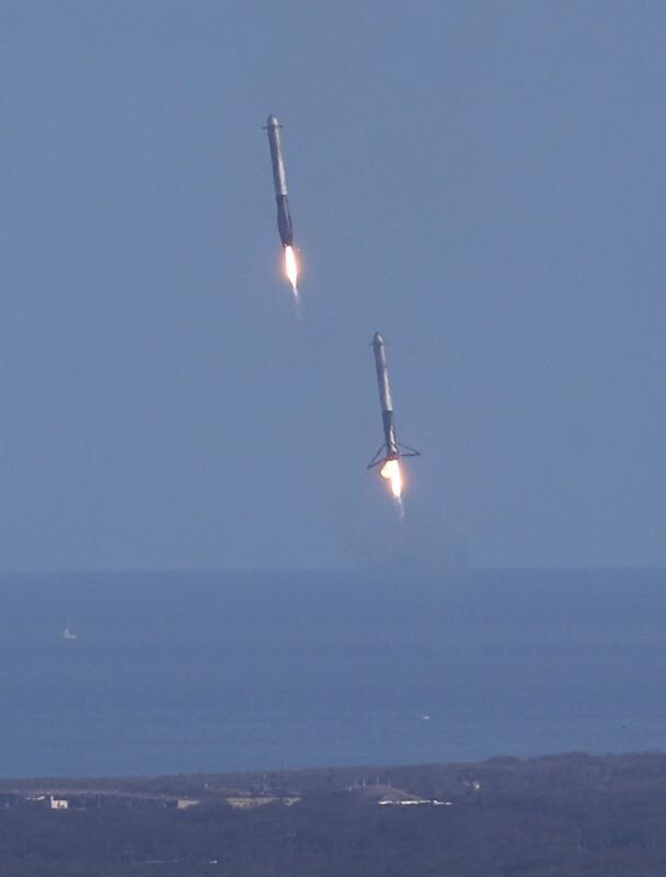 El lanzamiento del Falcon Heavy, en imágenes