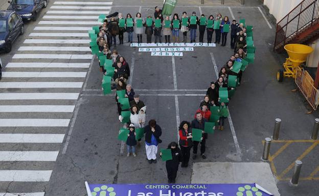 Gota humana conformada por los participantes. 