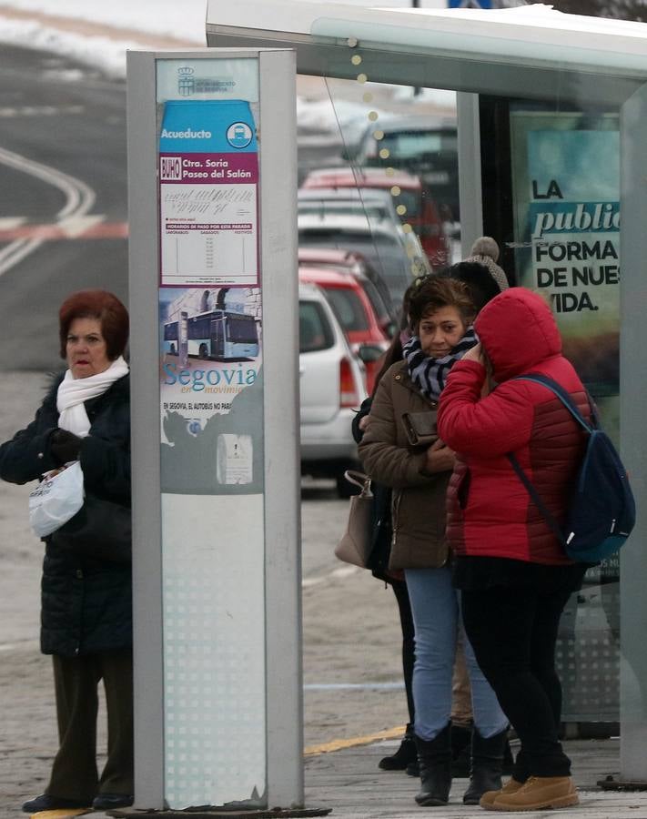 Jornada de intenso frío en Segovia