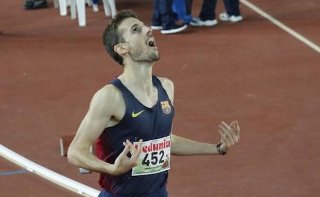 Álvaro de Arriba, tras lograr el sábado en Salamanca su 1:45:43. 