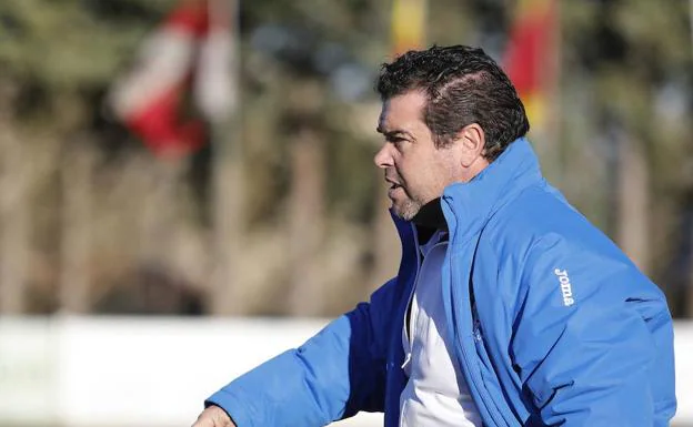 Jose Hernando, durante el transcurso de un partido de esta temporada. 