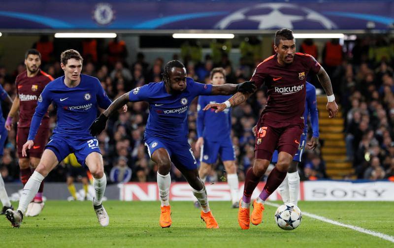 El Chelsea y el Barcelona se enfrentaron en Stamford Bridge en la ida de octavos de final de la Liga de Campeones.