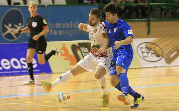 Buitre, durante el partido disputado frente al Santiago Futsal.