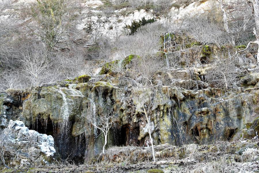 Fotos: Hielo y bajas temperaturas en Covalagua