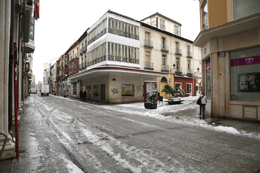 Fotos: La capital palentina se tiñe de blanco II