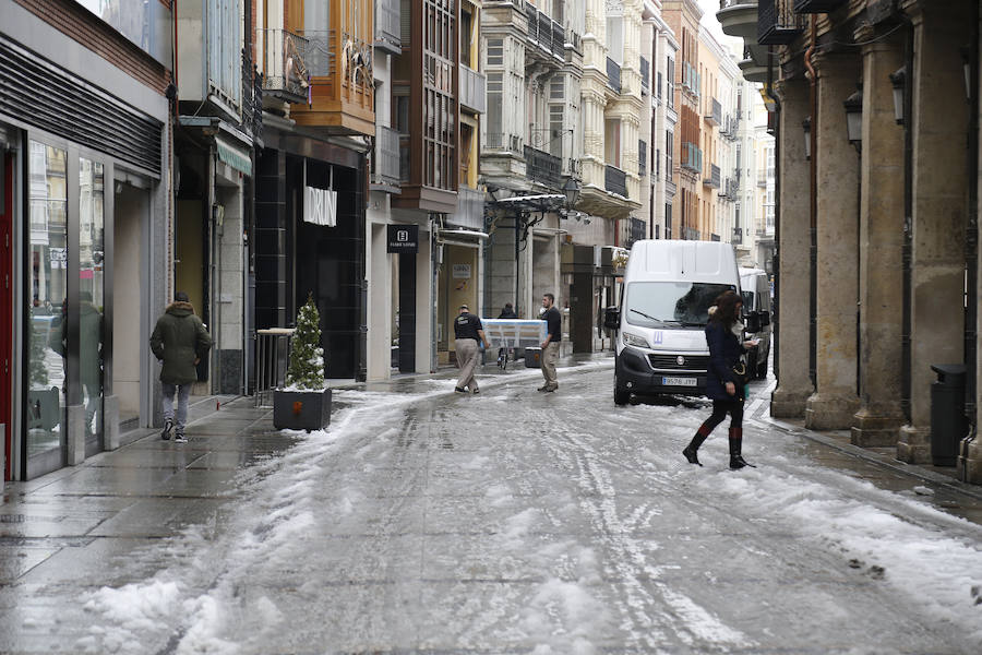 Fotos: La capital palentina se tiñe de blanco II